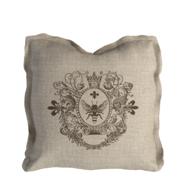 Logo Pillow Beige Linen