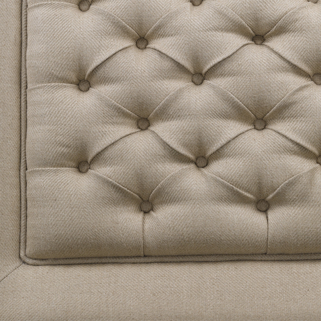Белая оттоманка BRUGGE TUFTED OTTOMAN