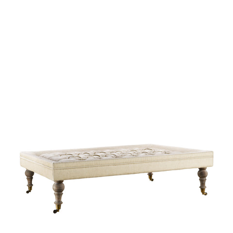 Белая оттоманка BRUGGE TUFTED OTTOMAN