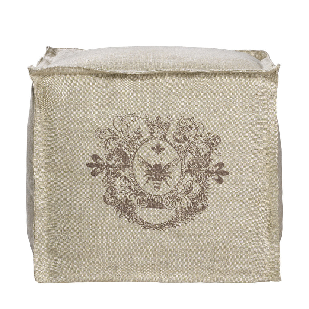 Пуфик SABENA TALL POUF BEIGE LINEN