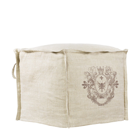 Пуфик SABENA TALL POUF BEIGE LINEN