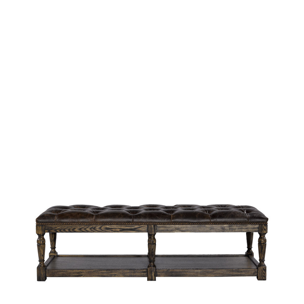 Оттоманка LEATHER TUFTED OTTOMAN
