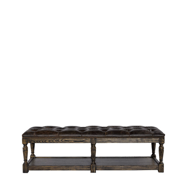 Оттоманка LEATHER TUFTED OTTOMAN