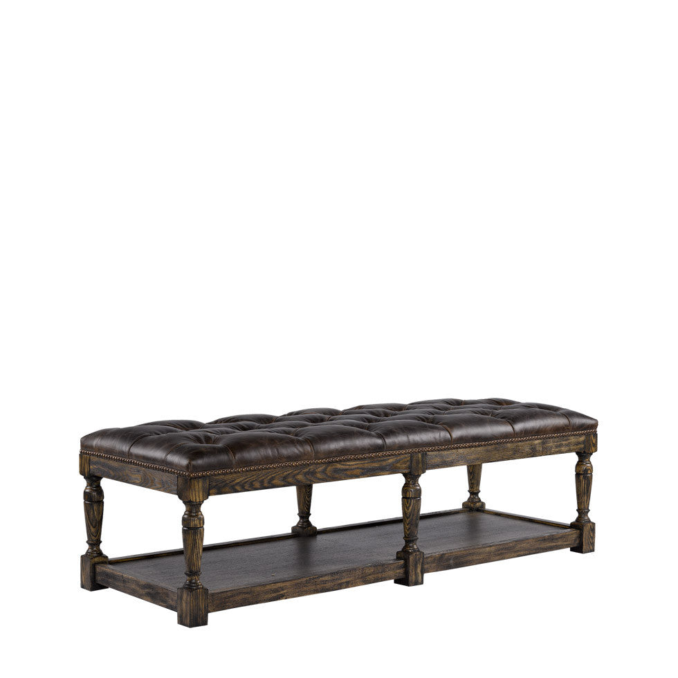 Оттоманка LEATHER TUFTED OTTOMAN