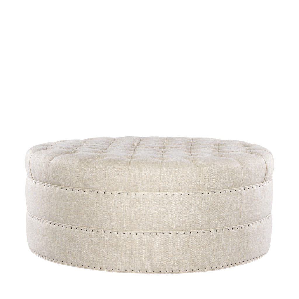 Круглая оттоманка GRAND ROUND TUFTED OTTOMAN