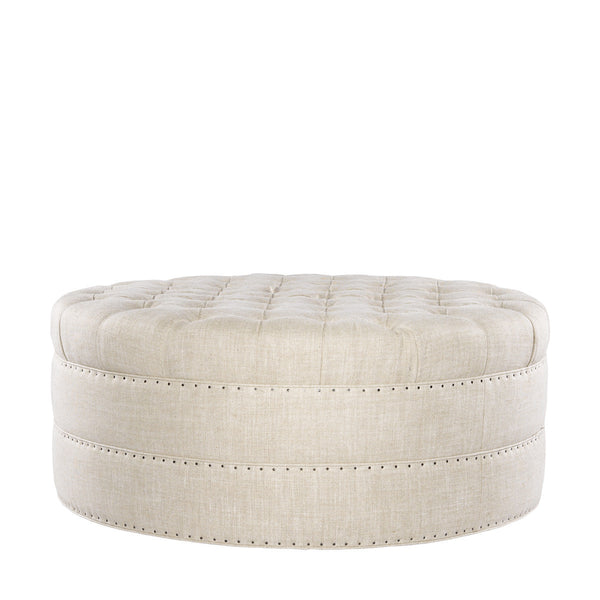Круглая оттоманка GRAND ROUND TUFTED OTTOMAN