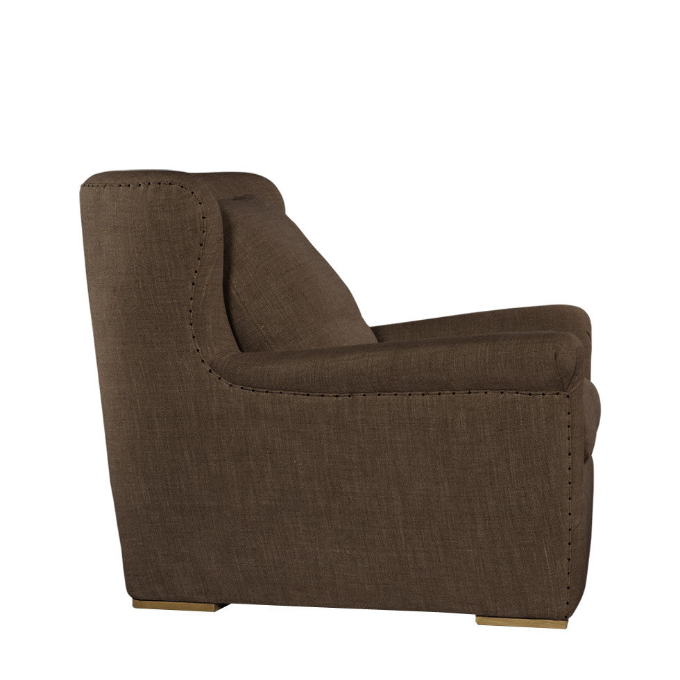 Кресло WINSLOW LOUNGE CHAIR BROWN LINEN