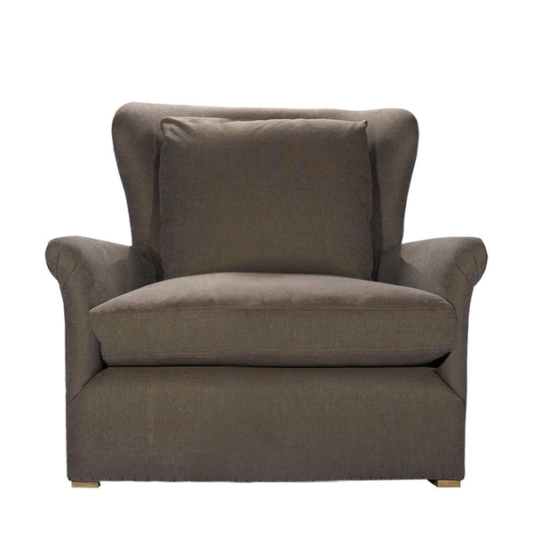 Кресло WINSLOW LOUNGE CHAIR BROWN LINEN