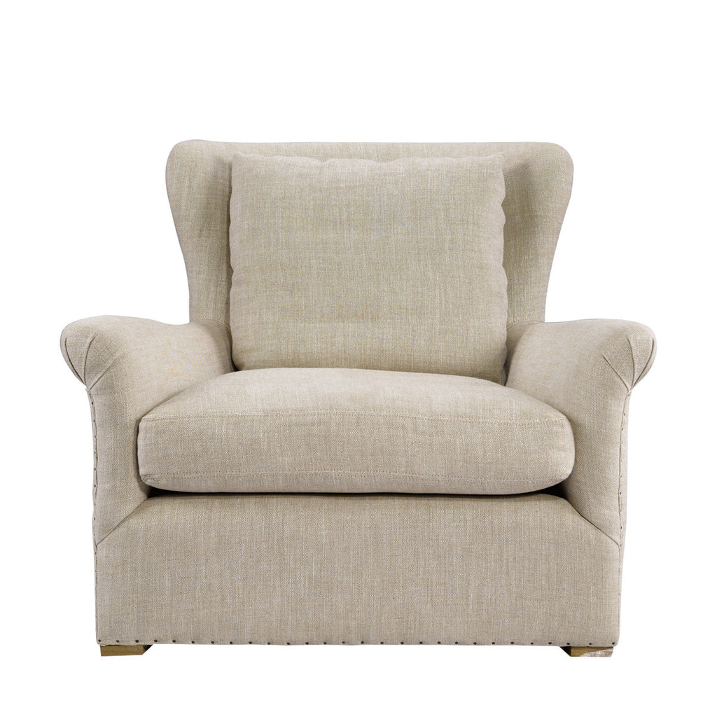 Кресло WINSLOW LOUNGE CHAIR BEIGE LINEN