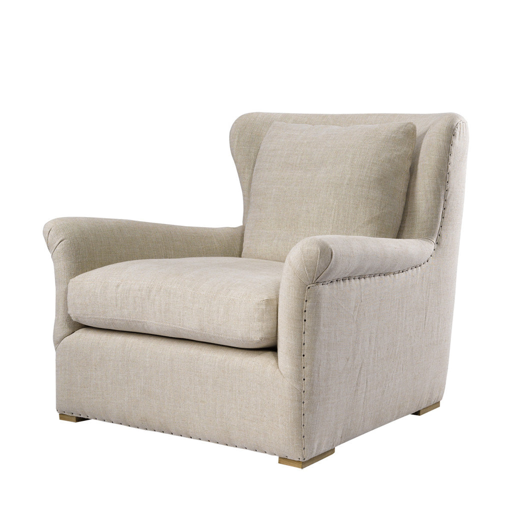 Кресло WINSLOW LOUNGE CHAIR BEIGE LINEN