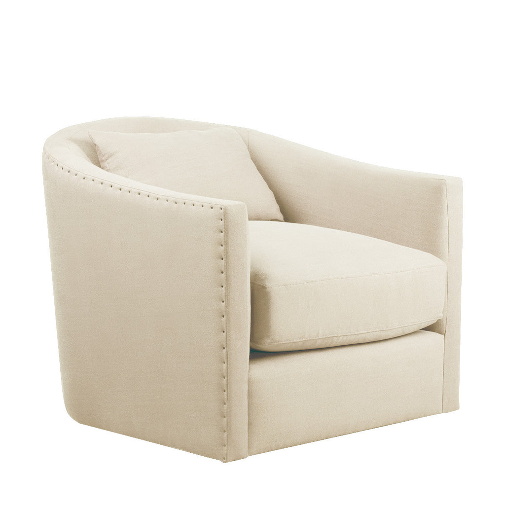 Кресло белое Auburn Swivel Chair
