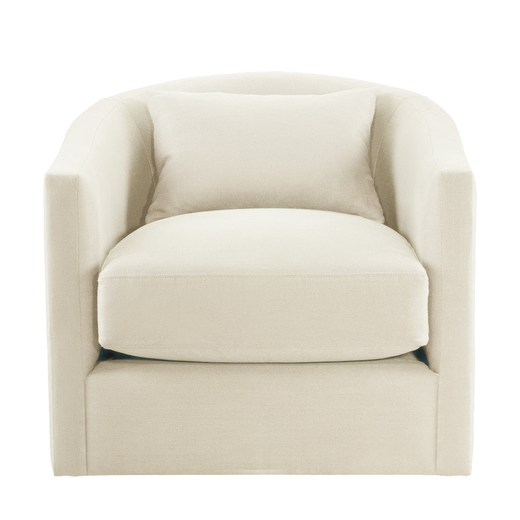 Кресло белое Auburn Swivel Chair