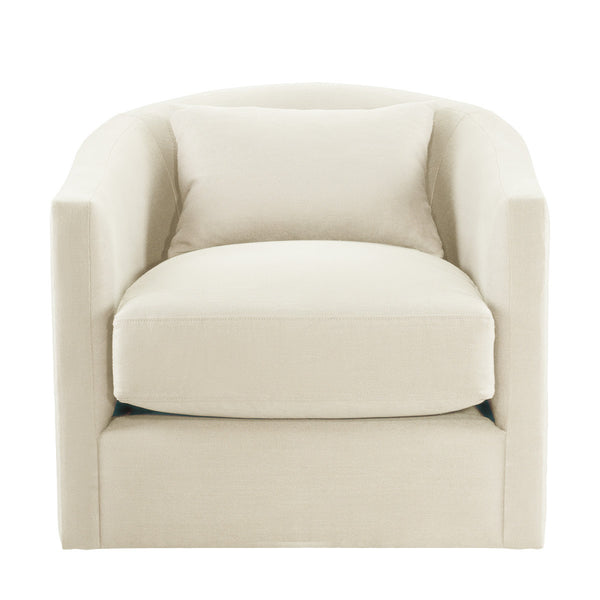 Кресло белое Auburn Swivel Chair