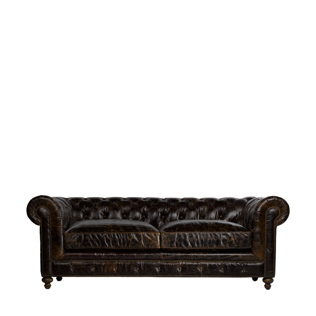 Кожаный диван 90" CIGAR CLUB LEATHER SOFA