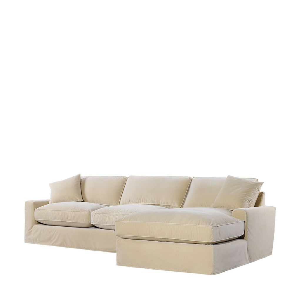 Классический диван Mons Velvet Upholstered RAF Sectional -RAF Chaise