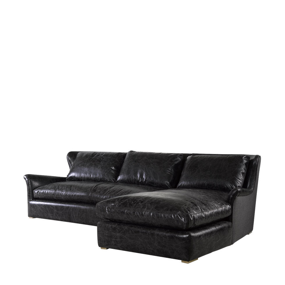 Изысканный диван WINSLOW LEATHER & WOOL SECTIONAL