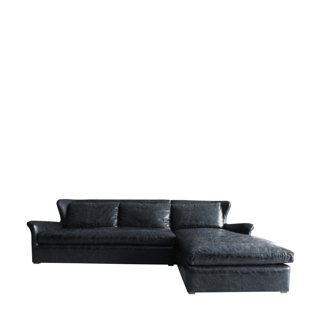 Изысканный диван WINSLOW LEATHER & WOOL SECTIONAL