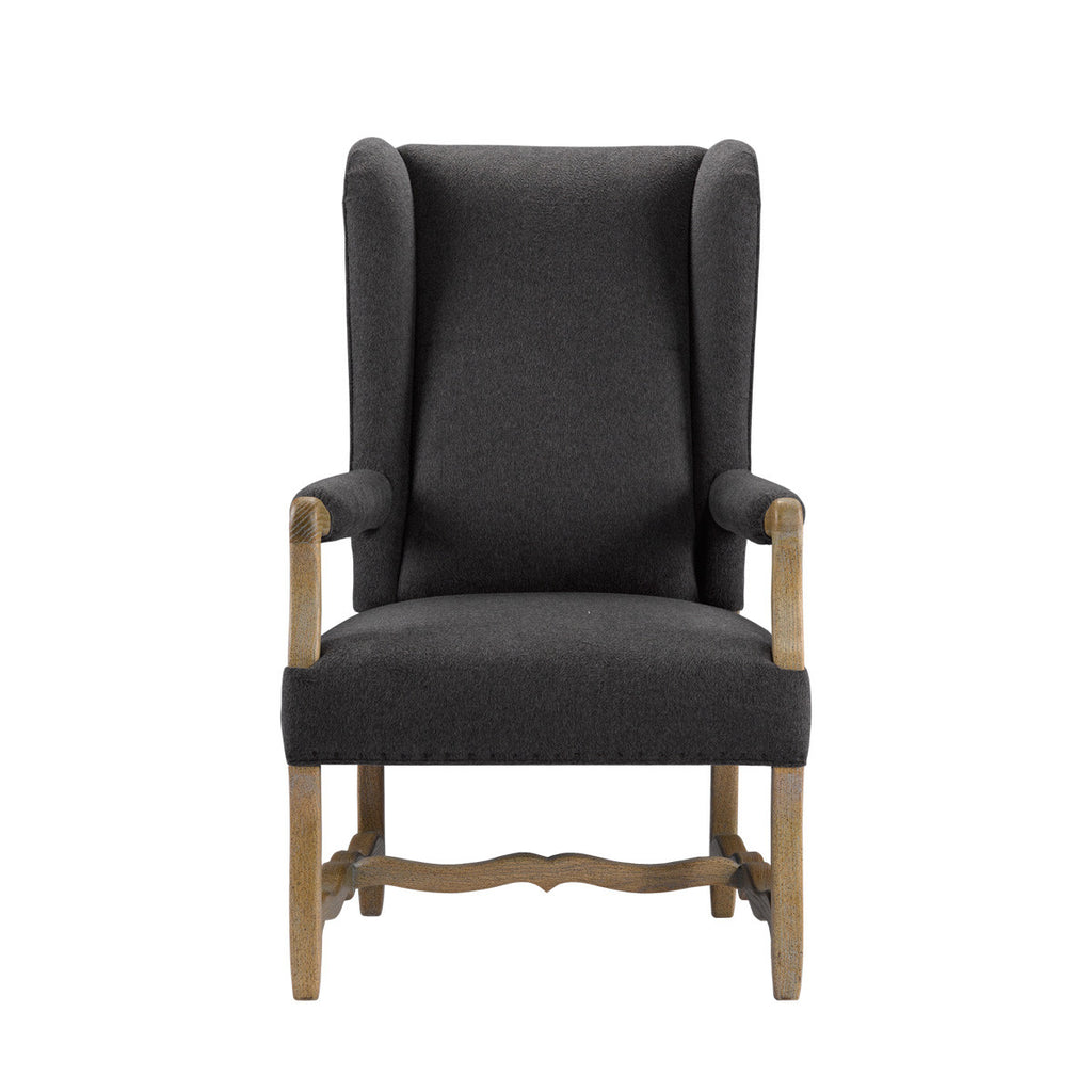 Стул BELGIUM WING WOOL ARM CHAIR