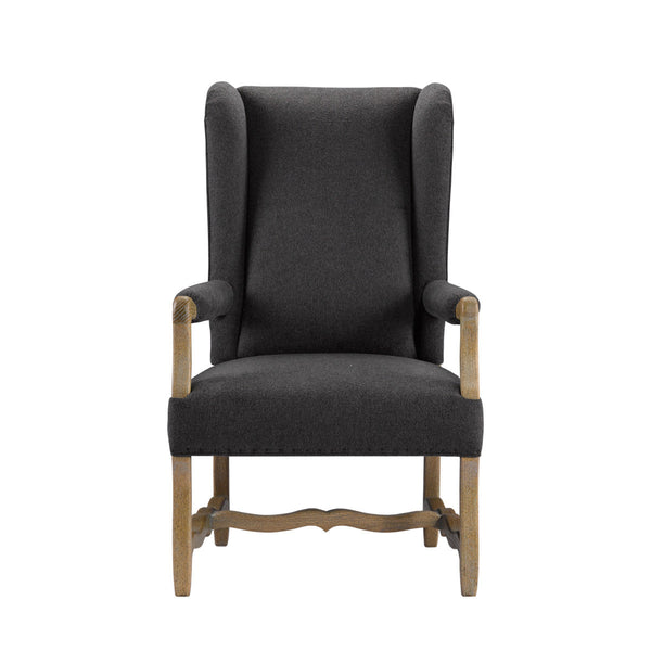 Стул BELGIUM WING WOOL ARM CHAIR