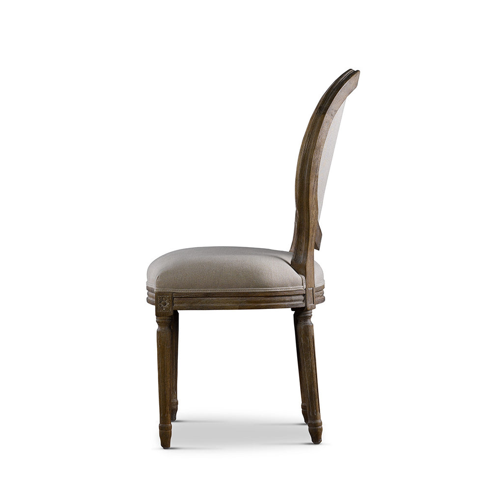 Винтажный стул VINTAGE LOUIS ROUND SIDE CHAIR