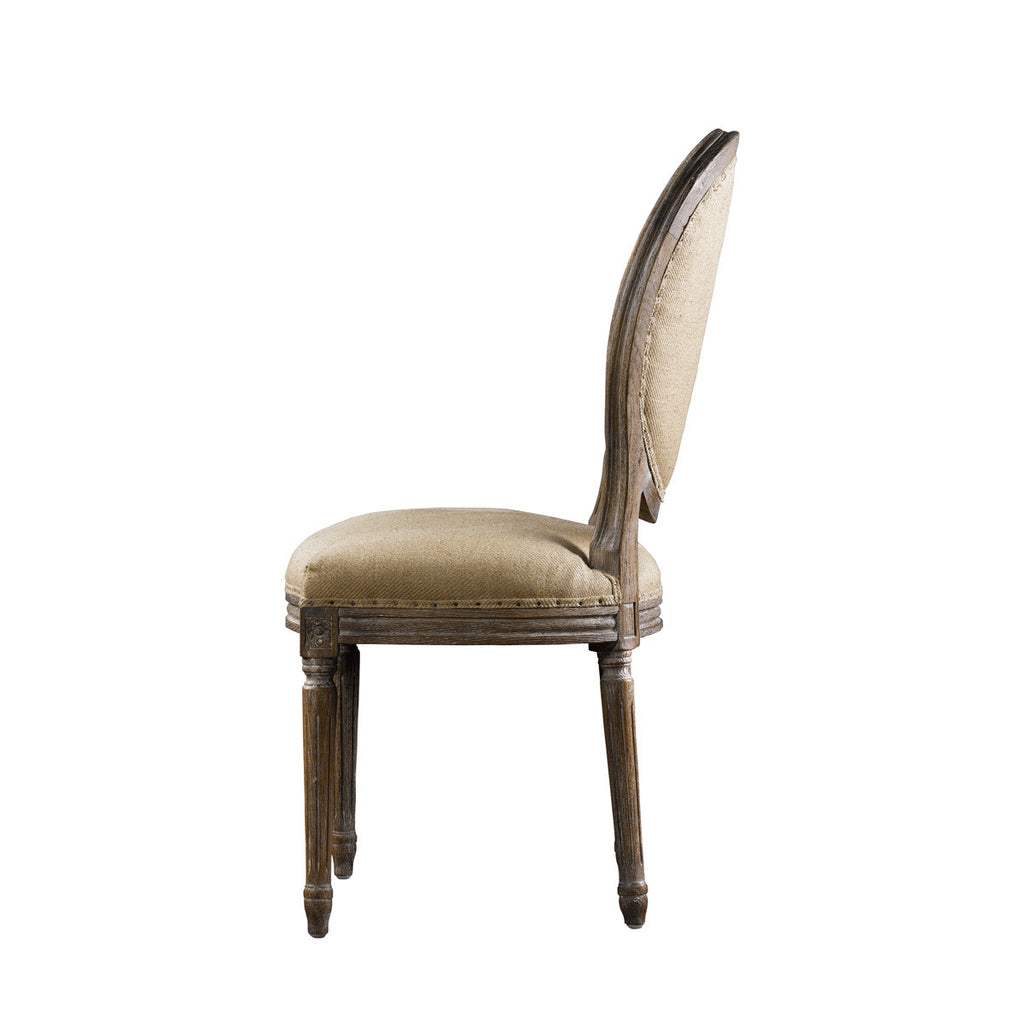 Стул VINTAGE LOUIS ROUND BUTTON SIDE CHAIR