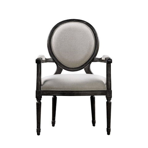 Винтажный стул VINTAGE LOUIS ANTIQUE BLACK ARM CHAIR