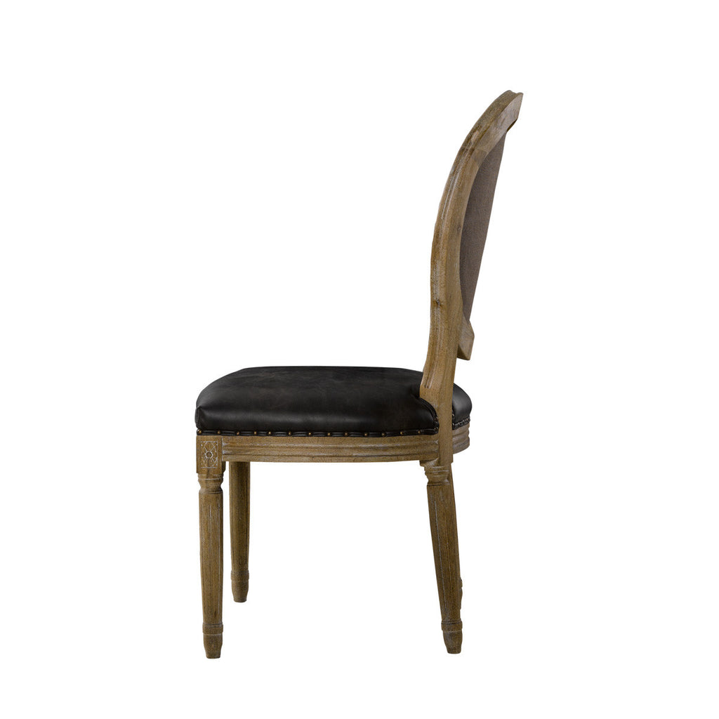 Стул VINTAGE LOUIS GLOVE ROUND SIDE CHAIR