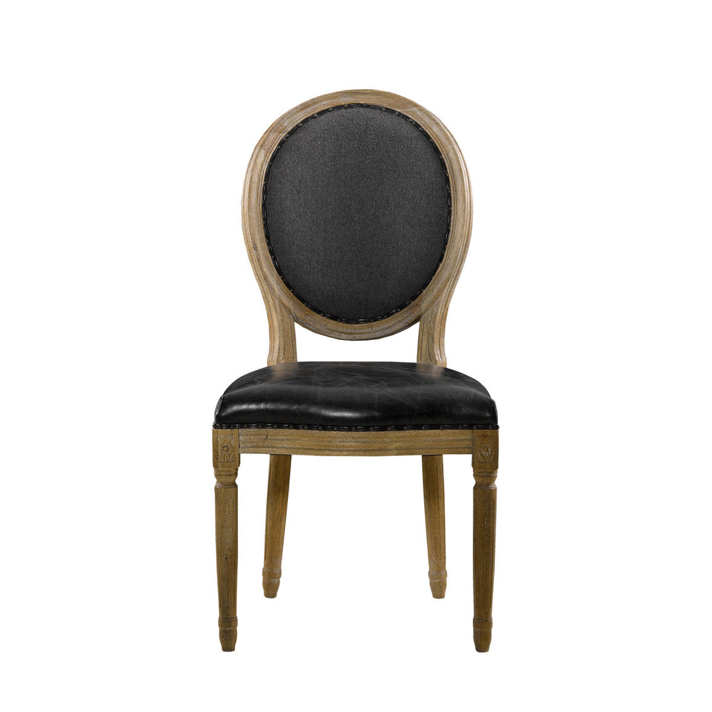 Стул VINTAGE LOUIS SLATE ROUND SIDE CHAIR