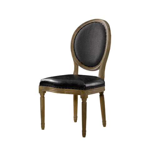 Стул VINTAGE LOUIS SLATE ROUND SIDE CHAIR