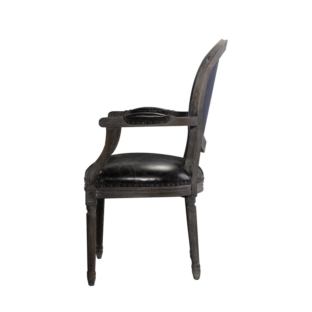 Стул VINTAGE LOUIS INDIGO ARM CHAIR