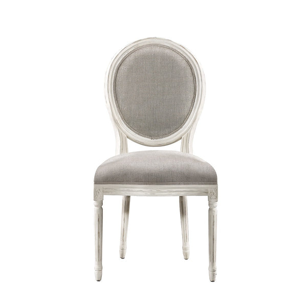 Стул  Vintage Louis Round  Vintage White Side Chair