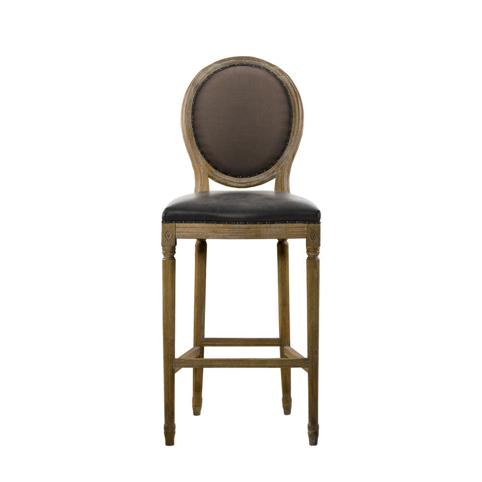 Стул VINTAGE LOUIS GLOVE BACK COUNTER STOOL