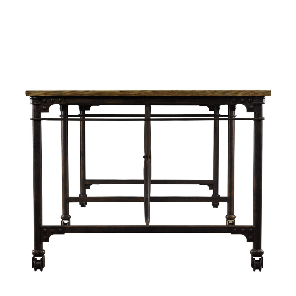 Стол 106" VINTAGE WOOD & METAL TABLE