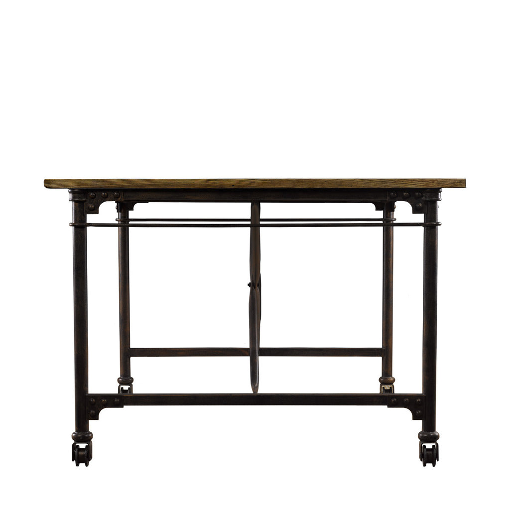 Стол 72" VINTAGE WOOD & METAL TABLE