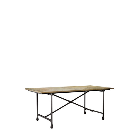 Стол 72" VINTAGE WOOD & METAL TABLE