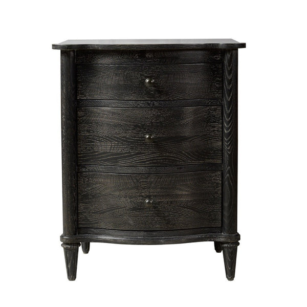 Тумба BAXLEY NIGHTSTAND ANTIQUE BLACK CLOSED 24W