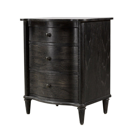 Тумба BAXLEY NIGHTSTAND ANTIQUE BLACK CLOSED 24W