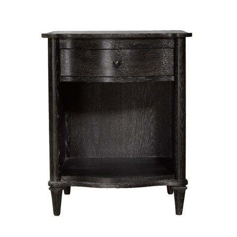 Тумба BAXLEY NIGHTSTAND ANTIQUE BLACK OPEN 24W