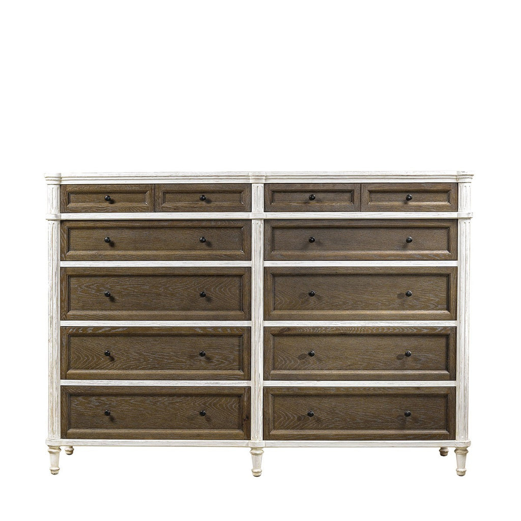 Комод Alden Vintage White Double Drawers