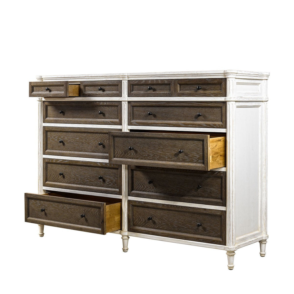 Комод Alden Vintage White Double Drawers