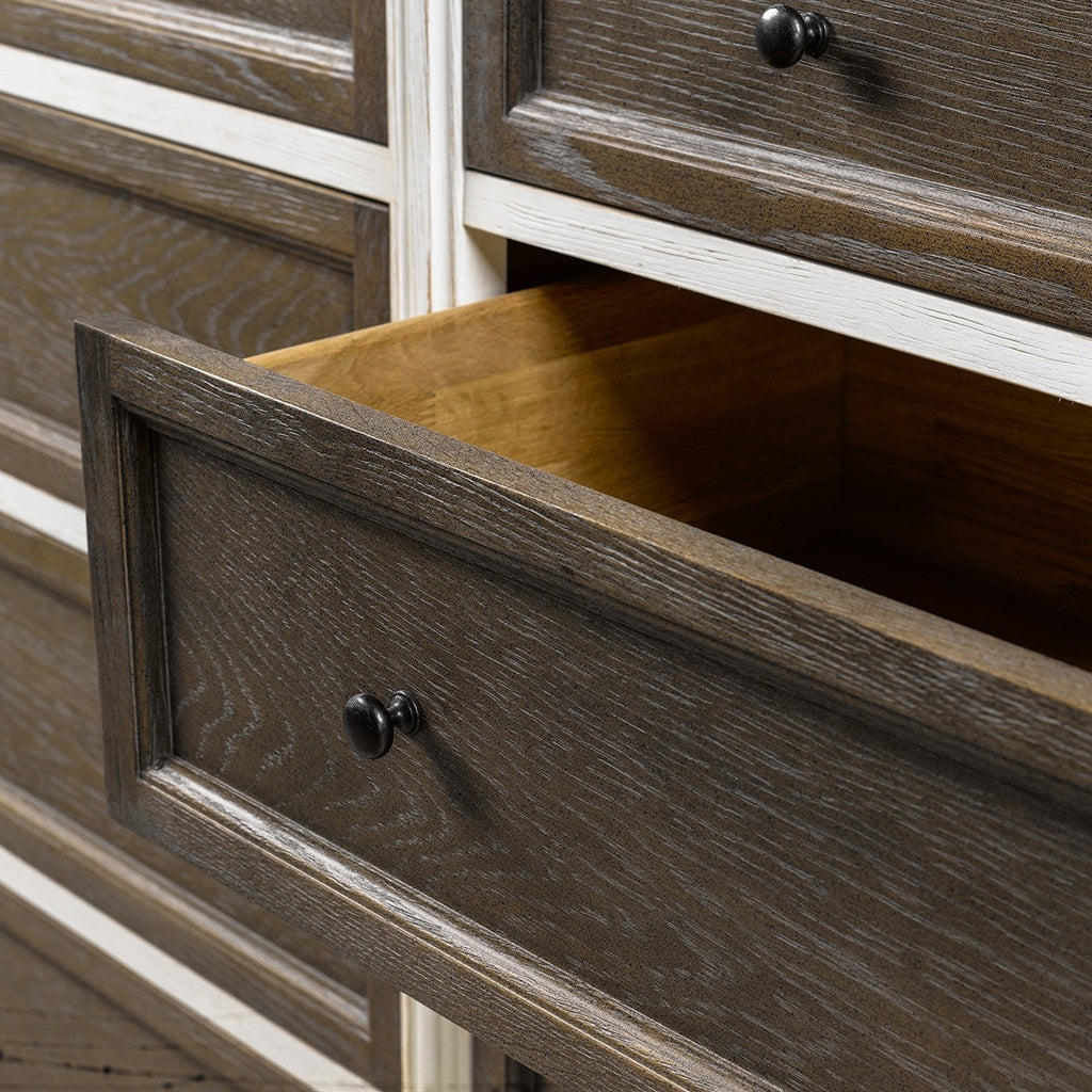 Комод Alden Vintage White Double Drawers