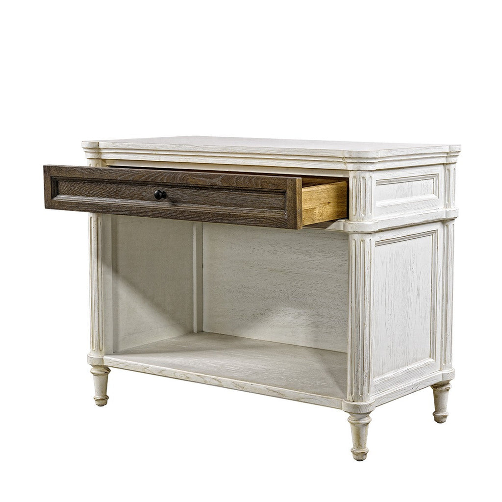 Тумба Alden Vintage White Side Table