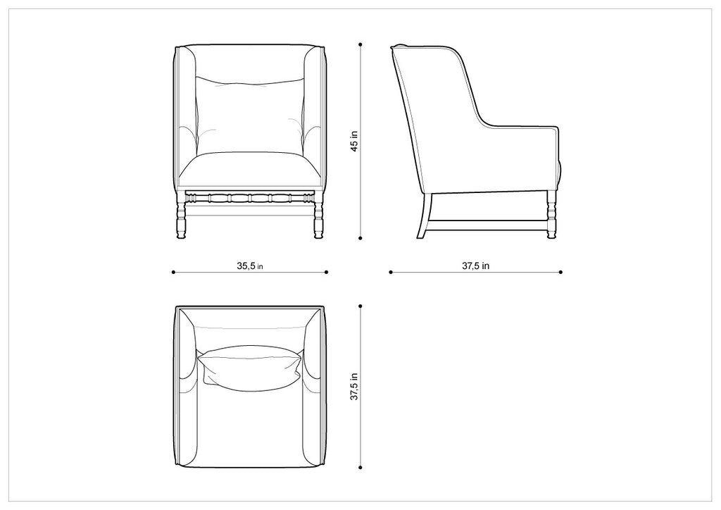 Винтажное кресло ANTWERPEN ARMCHAIR