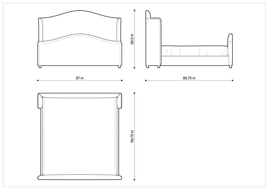 Интерьерная кровать ATHENA BED KING SIZE
