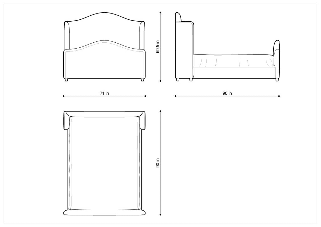 Кровать ATHENA BED QUEEN SIZE