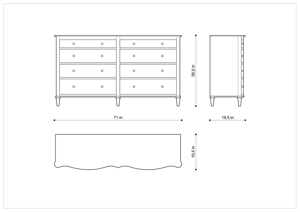 Комод BAXLEY DOUBLE DRESSER