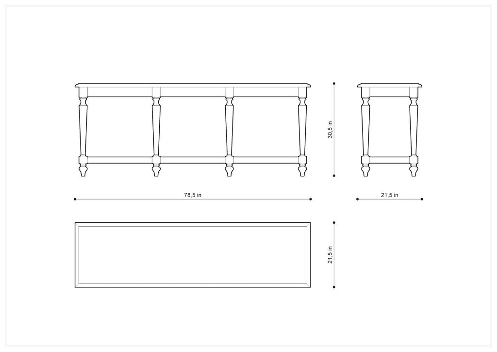 Консоль BRITANIA CONSOLE TABLE