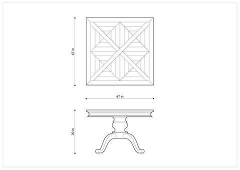 Стол CHATEAU BELVEDERE SMALL DINING TABLE