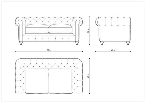 Диван 77" CIGAR CLUB SOFA