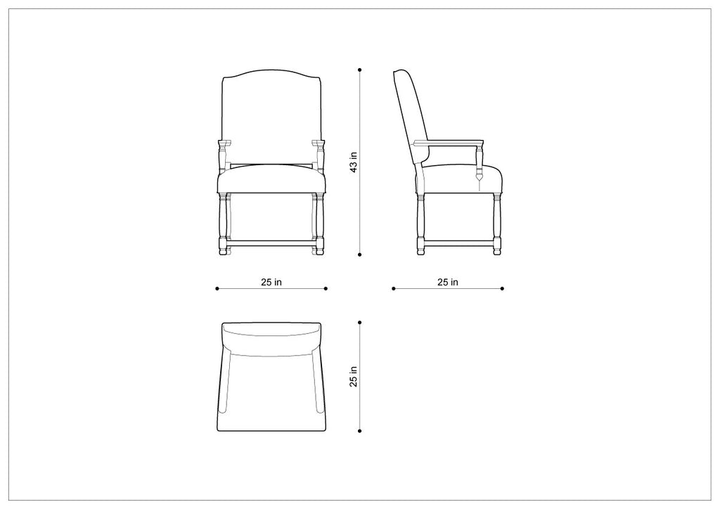 Стул EDUARD ARM CHAIR